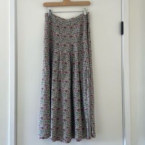 RIXO Floral Skirt
